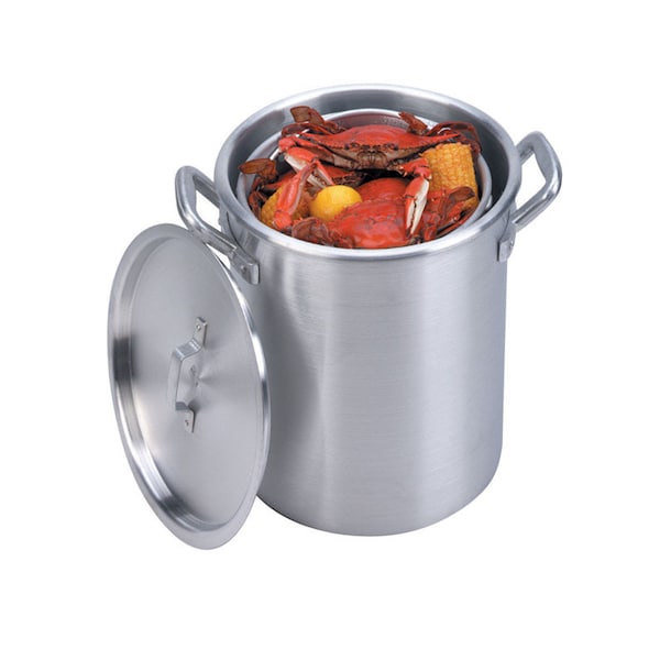 King Kooker Bayou Classic Aluminum Grill Stockpot with Basket 34 qt 14 L X 13.88 in. W 1 pk 4034 - main